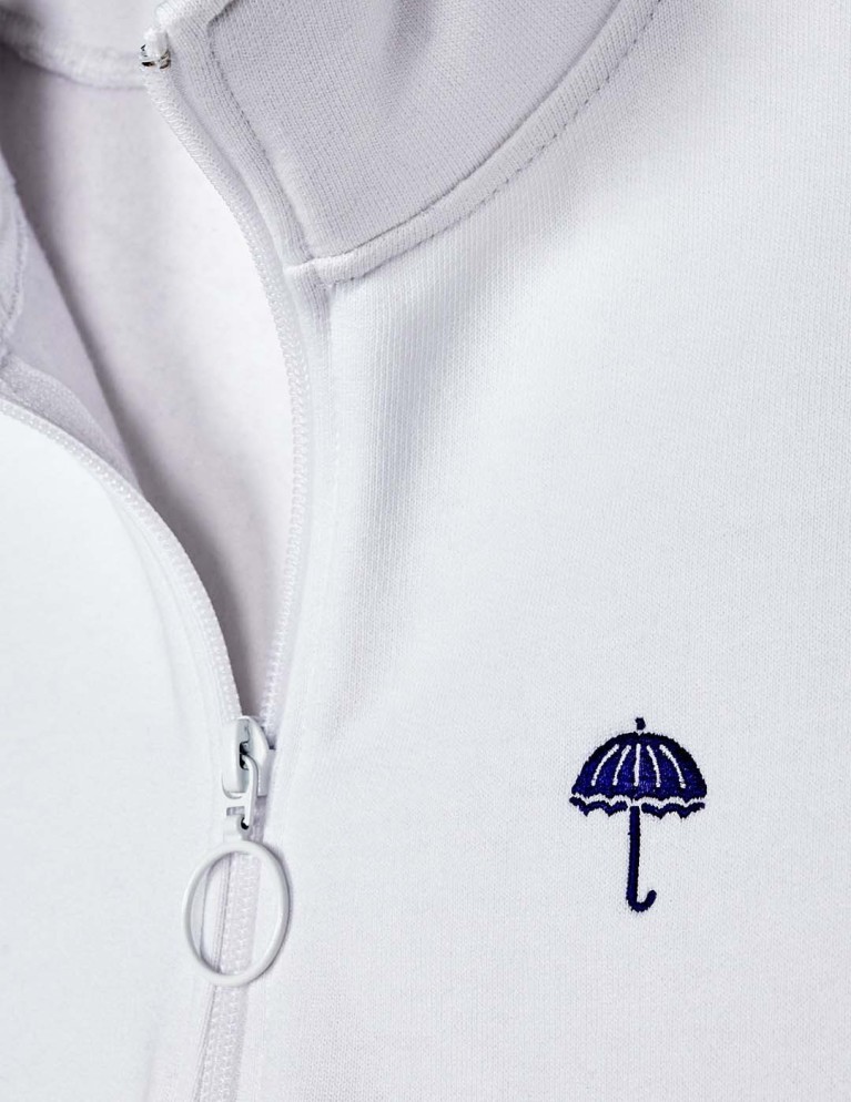HÉLAS brezza trimestre zip bianco